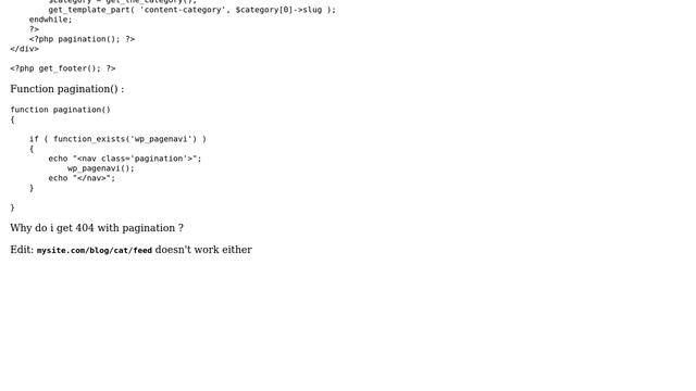 Wordpress: 404 on category.php pagination смотреть онлайн