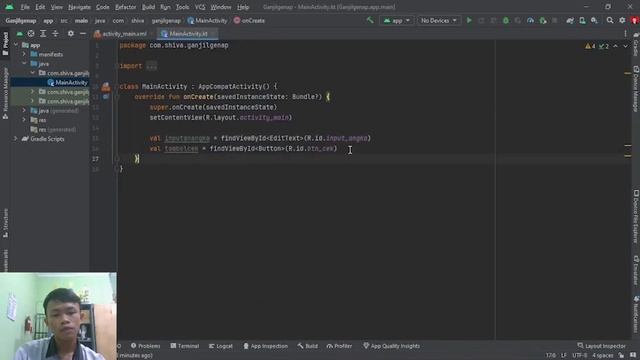 TUTOR: Kotlin Ganjil Genap Menggunakan Android Studio. смотреть онлайн