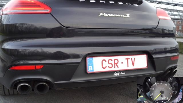 Test: Porsche Panamera S E-Hybrid (2014) l 416 BHP l Revving l 0-100 KM/H смотреть онлайн