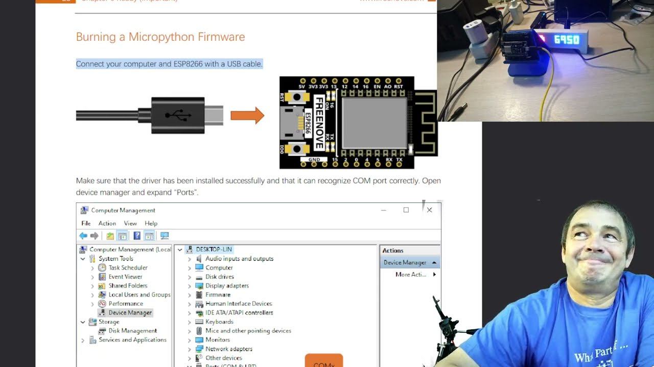 Залил MicroPython в ESP2866 и сделал первые шаги в Thonny 2023 11 20