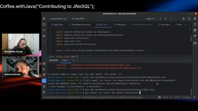Coffee.withJava("Contributing to Eclipse JNoSQL"); смотреть онлайн