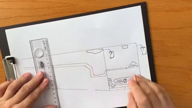 Mercedes-Benz Tourismo Drawing смотреть онлайн