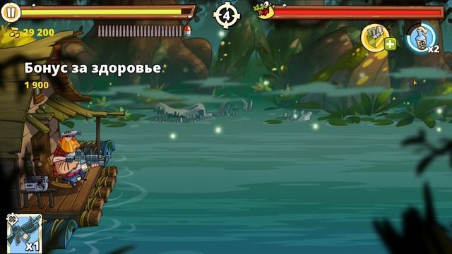 БОЛОТНАЯ АТАКА 2 #3 ДЯДЯ ВОЛОСАЧ НОВЫЙ ПЕРСОНАЖ в игре на телефоне - Свамп Атак 2 | Swamp Attack 2 смотреть онлайн