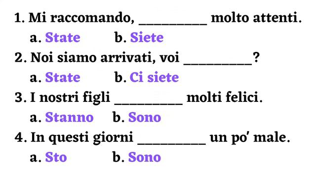Italian how to use "stare" and "essere" | Differences | Grammar A2/B1 | Learn italian free lessons смотреть онлайн