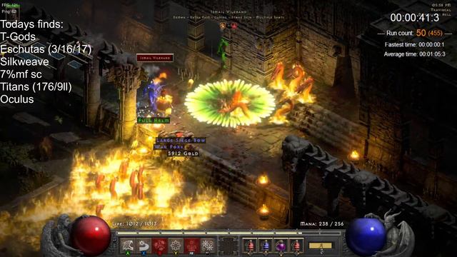 Travincal Farming on Ladder Blade Fury Assassin Diablo 2 Resurrected смотреть онлайн