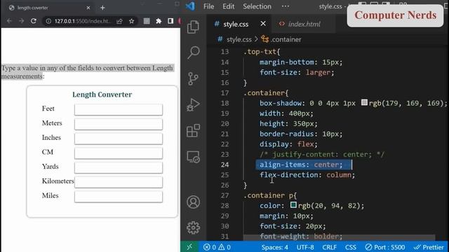 Length Converter JavaScript project | measurement Converter JavaScript projects for beginners смотреть онлайн