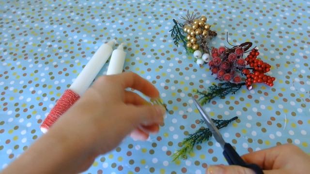Декорируем новогодние свечи/новогодние свечи/новогодний декор смотреть онлайн