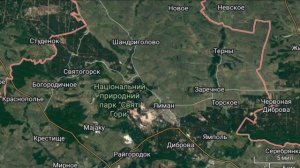 Карта Донецкой области.