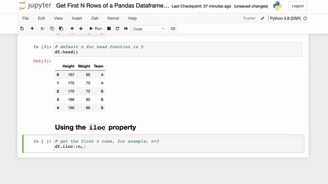 Get First N Rows of Pandas Dataframe | Python Tutorial смотреть онлайн