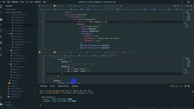 Laravel - Vue3 - Multiauth library management 26 ( book entry, vue3 select 2) смотреть онлайн