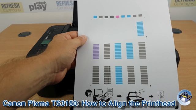 Canon Pixma TS3150: How to do Print Head Alignment смотреть онлайн