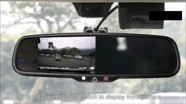 Обзор зеркала заднего вида Car Dvd Mirror с Full HD видеорегистратором, GPS и камерой заднего вида смотреть онлайн