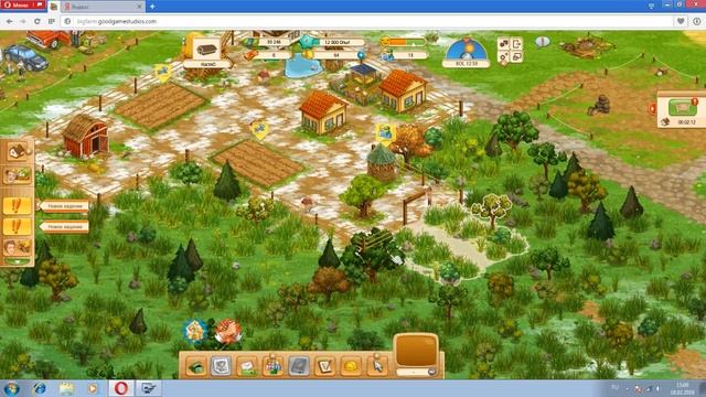 Играем в веселую ферму :) смотреть онлайн