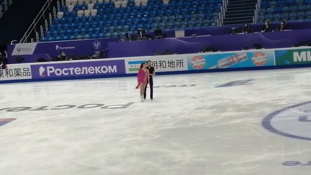 Kaitlin HAWAYEK / Jean-Luc BAKER. Morning practice. Short dance. Rostelecom Cup 2021. 11.26.2021 смотреть онлайн