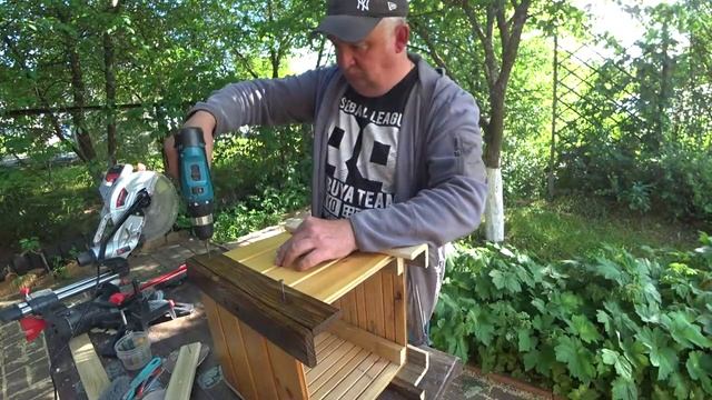 Деревянное КАШПО ДЛЯ ЦВЕТОВ (делаем своими руками). Wooden planters for DIY flowers смотреть онлайн