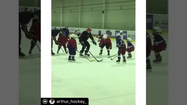 Торможение на коньках. Обучение начинающих хоккеистов смотреть онлайн