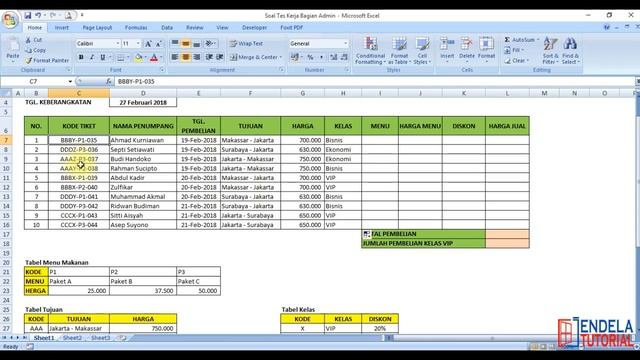 Soal Tes Kerja Microsoft Excel untuk Bagian Admin смотреть онлайн