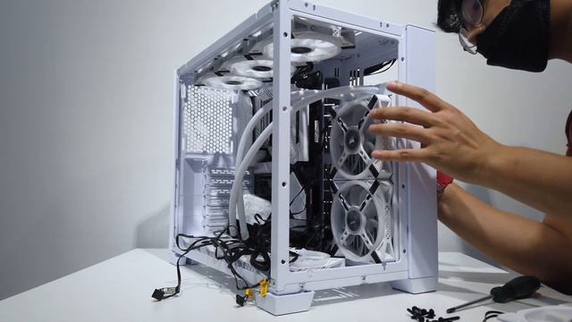 Lian Li 011 Dynamic Mini Snow White PC  #corsair #asusrog #rog #lianli New SiSalju 2.0 #zotacgaming