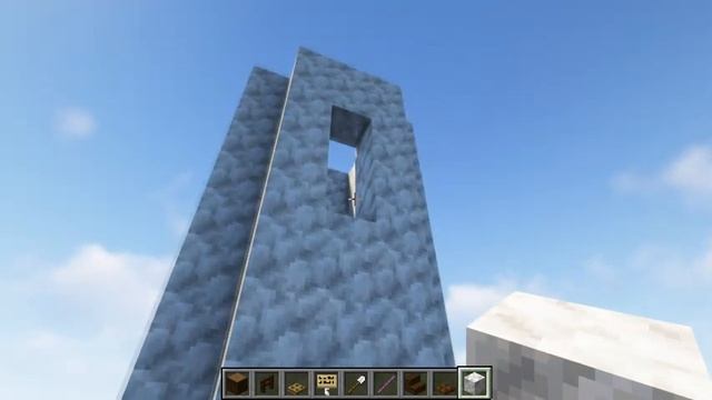 Красивый дом с башней в майнкрафте. смотреть онлайн