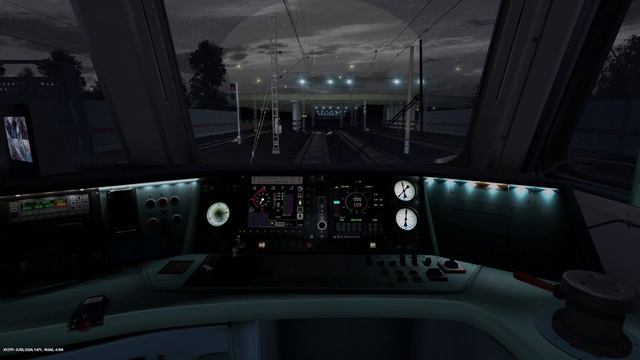 Балашиха - Москва Курская на ЭД4М-0358 в Trainz 12