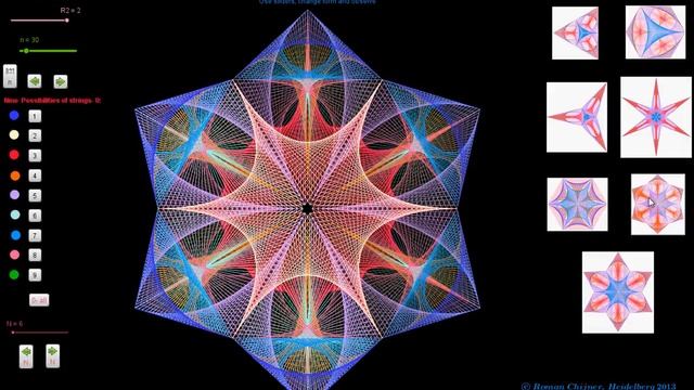 Regular polygon with strings: All in one (advanced version) смотреть онлайн