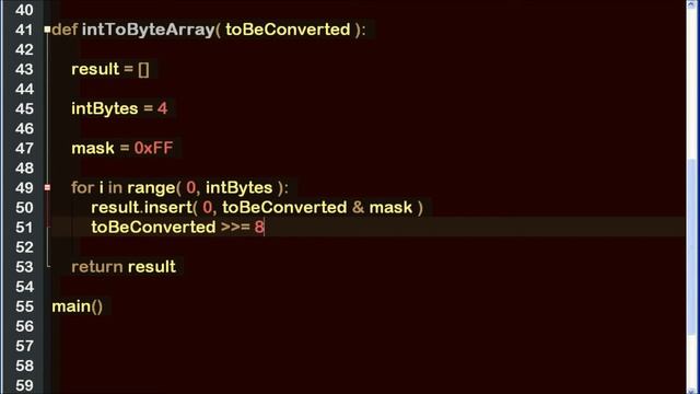 integer to byte list in python ? смотреть онлайн
