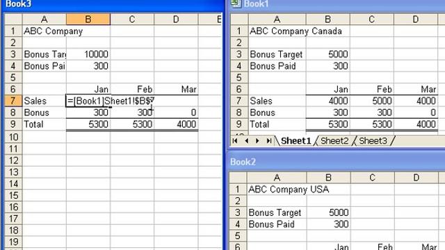Linking workbooks in Excel 2003 смотреть онлайн