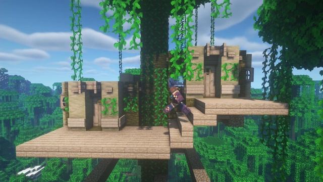 Minecraft | How to Build a Jungle Treehouse смотреть онлайн