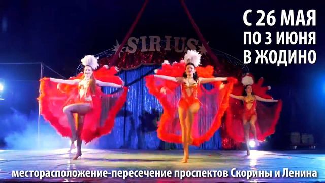 Жодино! Цирк-шапито SIRIUS! С 26 мая по 3 июня 2018