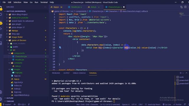 Game of thrones characters App | React JS & Material UI | 04 final смотреть онлайн