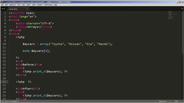 Arrays - PHP with MySQL Tutorial in Sinhala - Part 8 смотреть онлайн