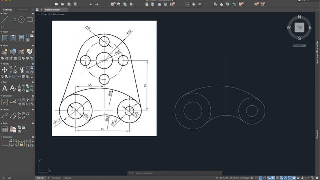 AutoCAD - 2D Tutorial for Beginners - Exercise 10 смотреть онлайн