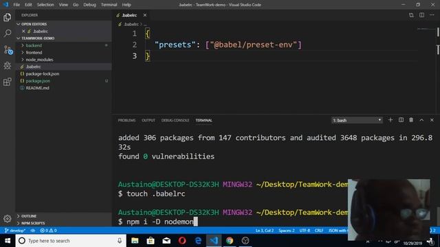 Andela DevC 06 and 07 Configure Babel and install express and nodemon смотреть онлайн