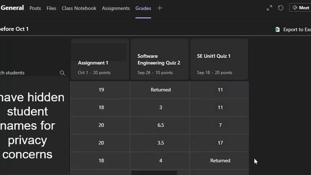 Download student marks in an excel sheet in Microsoft Teams смотреть онлайн