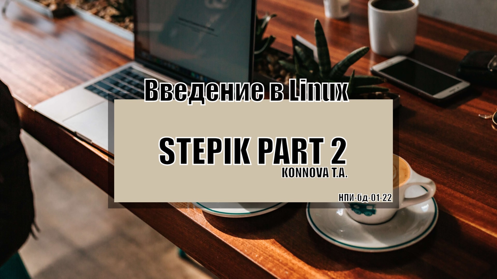 STEPIK Part 2 Konnova T. A. Введение в Linux смотреть онлайн