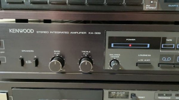 Kenwood Home Stereo Audio System - KX-32B Deck, KT-42B Tuner, KA-32B Amplifier and KD-12RB Turntabl
