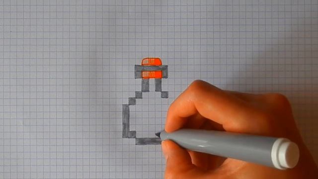 РИСУЕМ ПРОСТО ЗЕЛЬЕ МАЙНКРАФТ по клеточкам/488/DRAW A POTION MINECRAFT on the cells смотреть онлайн