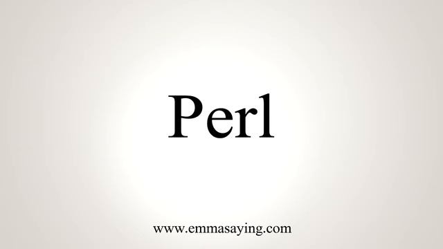 How To Say Perl смотреть онлайн