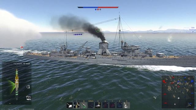 HMNZS Leander,  Leander-class light cruiser RB ACTION ( WAR THUNDER NAVAL FORCES) смотреть онлайн