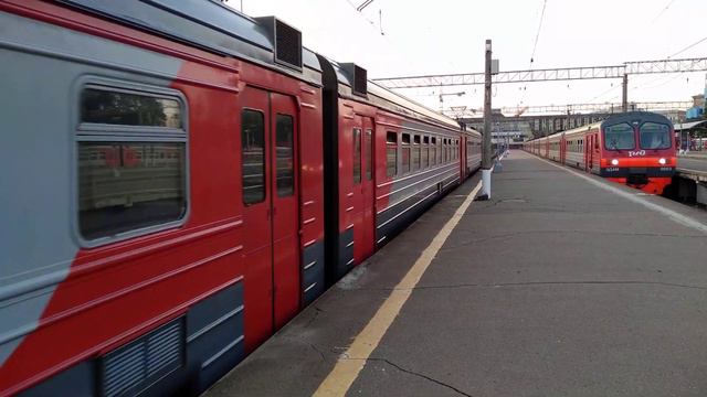 Электропоезд ЭД4М-0280, возвращение в Москву. Отправление с Павелецкого вокзала. смотреть онлайн