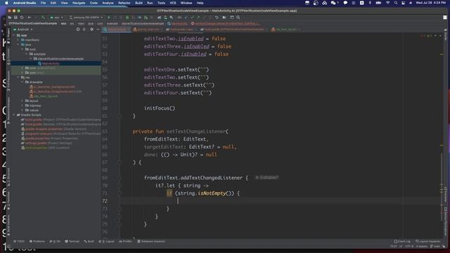 Android OTP Verification Tutorial | Android OTP Verification View Example | Kotlin 2021 Step By Ste
