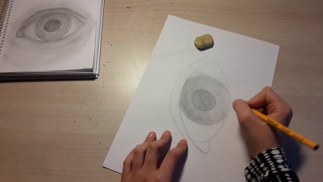 Урок рисования глаза карандашом. смотреть онлайн