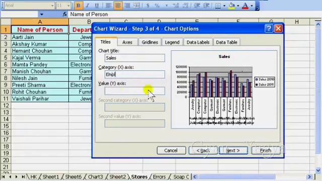 MS Excel 2003 in Hindi / Urdu : Inserting Pivot Table & Chart - 10 смотреть онлайн