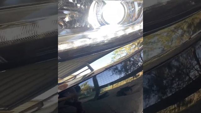 Mitsubishi Outlender 3, установили светодиодные лампы. смотреть онлайн