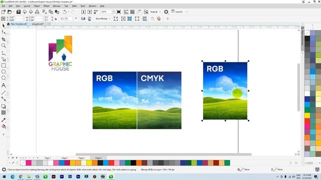 Coreldraw Tutorial | CMYK VS RGB Color Difference in Coreldraw || #Graphic House смотреть онлайн