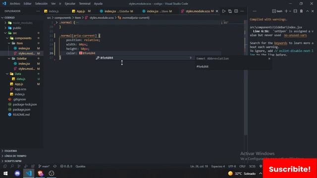 SIDEBAR con REACT y CSS смотреть онлайн