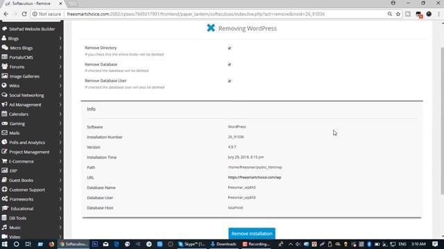 How to remove/delete/uninstall WordPress from web hosting server смотреть онлайн