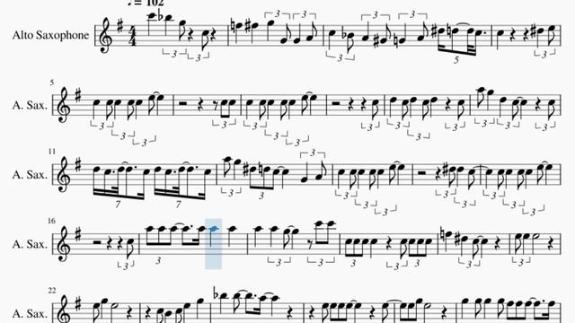 Alto Sax Sheet Music: How to play San Anton by Fats Waller смотреть онлайн