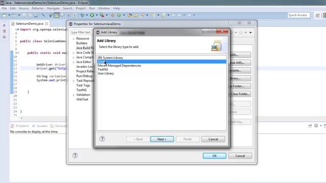 Adding JUnit library in Selenium Java Project смотреть онлайн