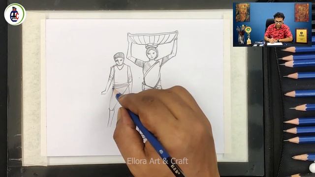 Figure sketch drawing tutorial Class 01 | Human figure sketch tutorial | Figure sketch drawing смотреть онлайн